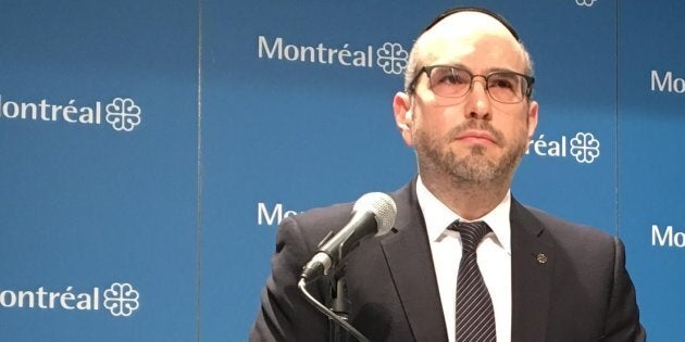 Lionel Perez, chef intérimaire d'Ensemble Montréal et chef de l'opposition à l'hôtel de ville de Montréal.