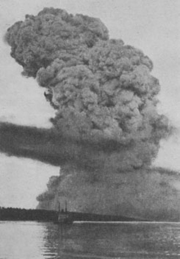 Photo d'archives de l'explosion d'Halifax, 1917