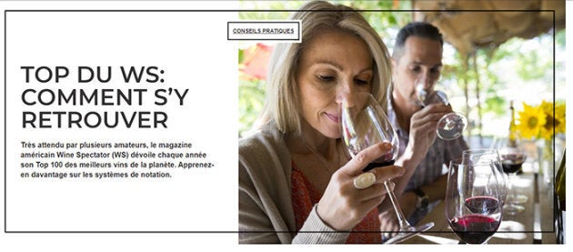 Pub avec le Wine Spectator