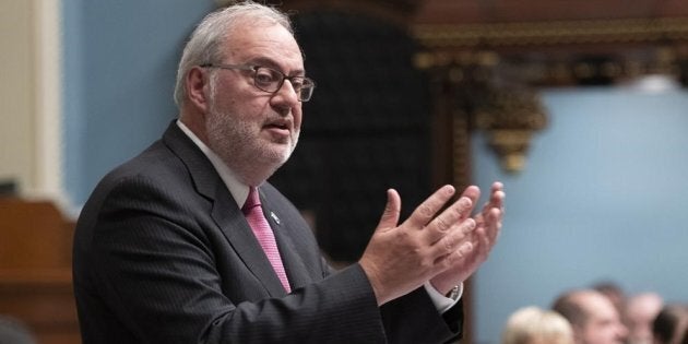 Le chef par interim du Parti libéral, Pierre Arcand.