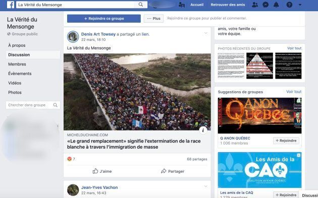Le groupe Facebook La Vérité du Mensonge véhicule des théories du complot et des messages anti-immigration et anti-islam.