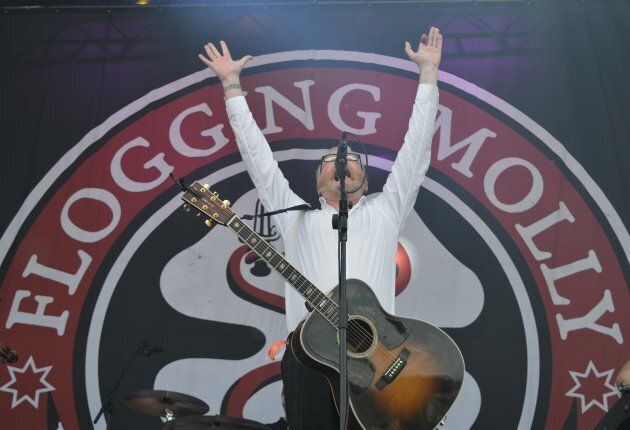 Le chanteur Dave King du groupe Flogging Molly.
