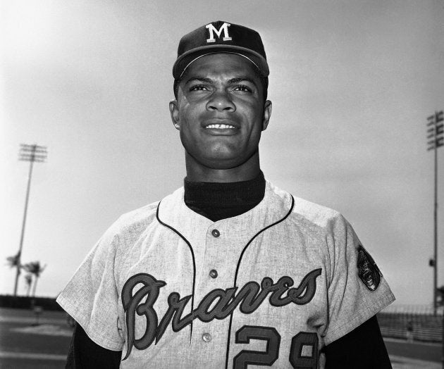 Felipe Alou, alors joueur de champ intérieur pour les Braves de Milwaukee, en mars 1965.