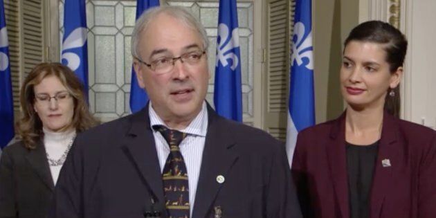 Alain Cossette, DG de la Fédération québécoise des chasseurs et pêcheurs, était présent à l'annonce de la ministre Guilbault.