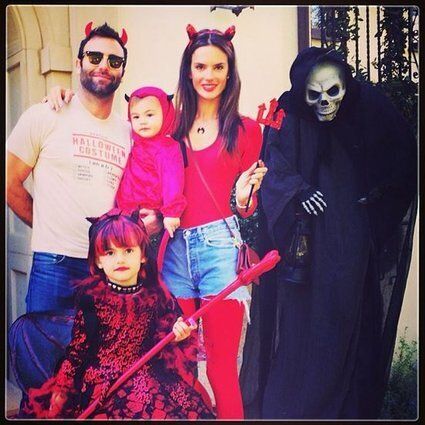 Alessandra Ambrosio et sa famille