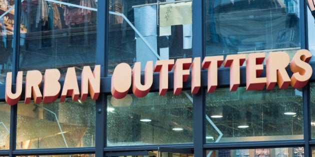 Urban Outfitters retail store sign in Philadelphia, PA