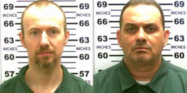 UNDATED: In this handout from New York State Police, convicted murderers David Sweat (L) and Richard Matt are shown i n this composite image. Matt, 48, and Sweat, 34, escaped from the maximum security prison June 6, 2015 using power tools and going through a manhole. (Photo by New York State Police via Getty Images)