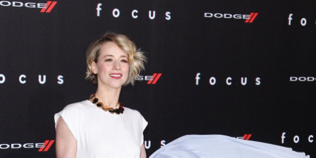 Karine Vanasse arrives at the world premiere of