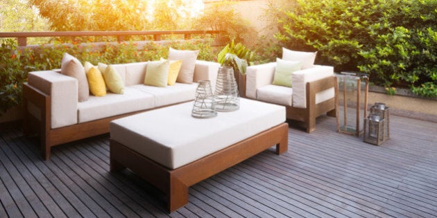 design and furniture in modern patio