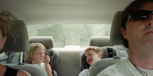 Family in a car