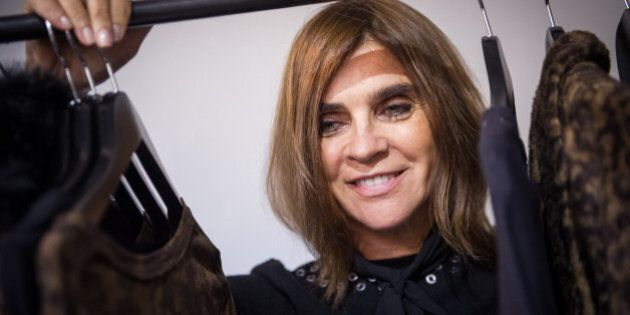 PARIS, FRANCE - SEPTEMBER 30: Carine Roitfeld attends the Carine Roitfeld Collection For Uniqlo : Presentation as part of the Paris Fashion Week Womenswear Spring/Summer 2016 on September 30, 2015 in Paris, France. (Photo by Francois Durand/Getty Images)