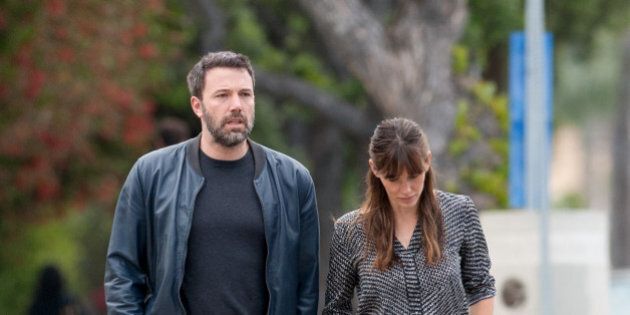 LOS ANGELES, CA - APRIL 24: Ben Affleck and Jennifer Garner are seen in Brentwood on April 24, 2015 in Los Angeles, California. (Photo by GONZALO/Bauer-Griffin/GC Images)