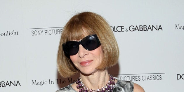 NEW YORK, NY - JULY 17: Editor-in-Chief of Vogue Anna Wintour attends 'Magic In The Moonlight' premiere at Paris Theater on July 17, 2014 in New York City. (Photo by Monica Schipper/FilmMagic)