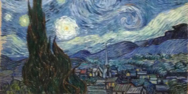 NEW YORK, NY - MARCH 9: Starry Night by Vincent van Gogh at Moma on March 9, 2016 in New York, New York. (Photo by Santi Visalli/Getty Images)
