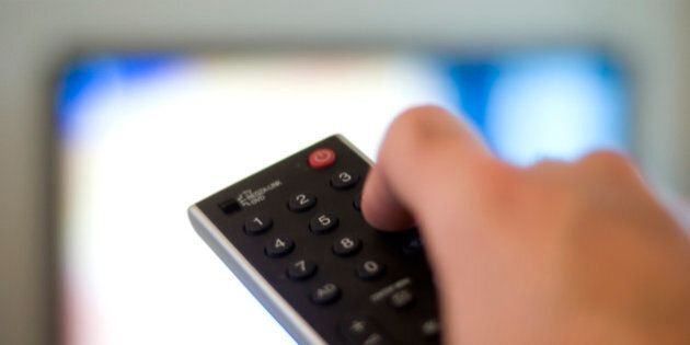 File photo dated 01/10/09 of a remote control for a television, as research suggested that each hour spent watching TV daily increases the chance of developing diabetes by 3.4\% in high-risk individuals.