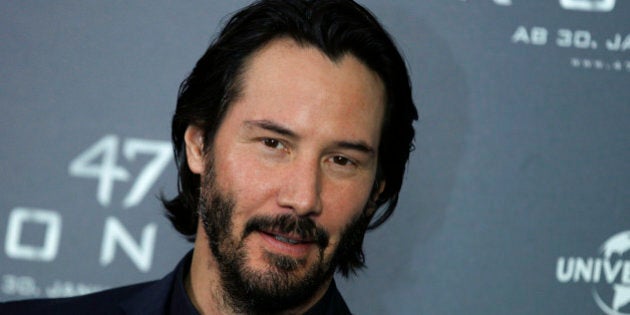 Actor Keanu Reeves poses during a photocall to promote the fantasy action film