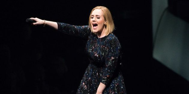 CHICAGO, IL - JULY 10: Adele performs at United Center on July 10, 2016 in Chicago, Illinois. (Photo by Daniel Boczarski/Getty Images for BT PR)