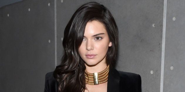 NEW YORK, NY - OCTOBER 20: Model Kendall Jenner attends the BALMAIN X H&M Collection Launch at 23 Wall Street on October 20, 2015 in New York City. (Photo by Nicholas Hunt/Getty Images for H&M)