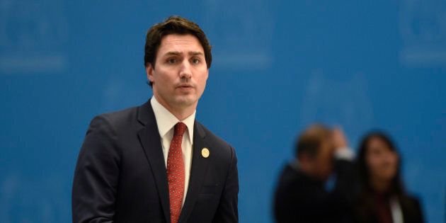 Canadaâs Prime Minister Justin Trudeau arrives for a working session of the G-20 Summit in Antalya, Turkey, Sunday, Nov. 15, 2015. (AP Photo/Susan Walsh)