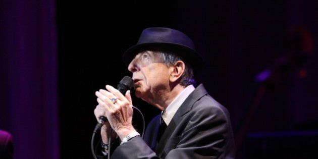 Leonard Cohen performs on the Old Ideas World Tour, at The Fabulous Fox Theatre on Friday, March 22, 2013, in Atlanta. (Photo by Robb D. Cohen/RobbsPhotos/Invision/AP)