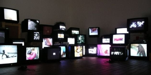 Exibition by Douglas Gordon that was at the Miro Foundation in Barcelona