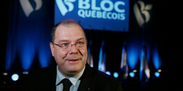 Mario Beaulieu smiles after being named the new leader of the Bloc Quebecois in Montreal, June 14, 2014. According to local media, the Bloc shrank down to four seats in the Commons after the 2011 election from the 49 seats clinched in the 2008 vote. REUTERS/Christinne Muschi (CANADA - Tags: POLITICS HEADSHOT)