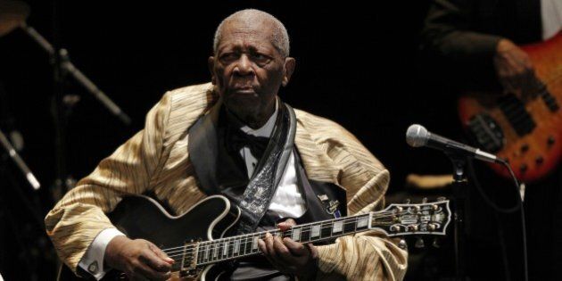 B.B. King performs in concert at the Tennessee Theater, Tuesday, May 27, 2014 in Knoxville, Tenn. (Photo by Wade Payne/Invision/AP Images)