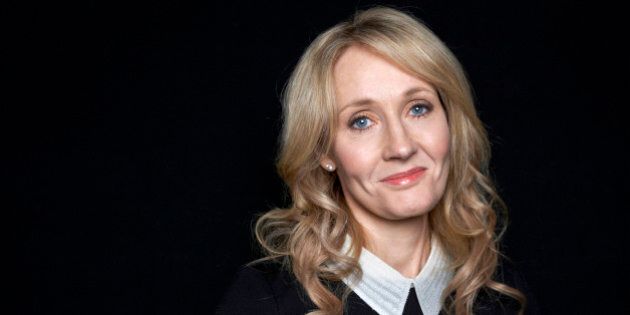 FILE - This Oct. 16, 2012 file photo shows author J.K. Rowling at an appearance to promote her latest book