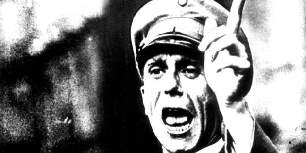 Portrait of Goebbels, 20th century, Germany. (Photo by: Photo12/UIG via Getty Images)