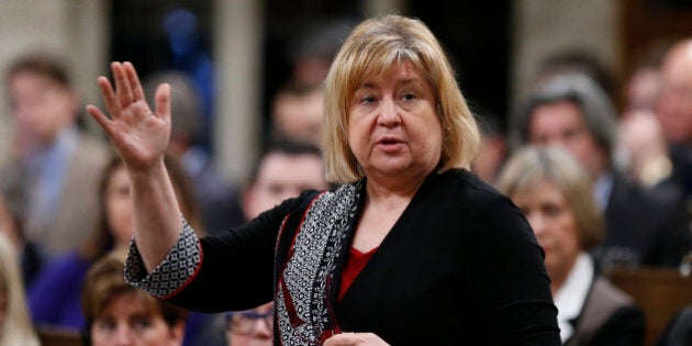 Canada's Employment Minister MaryAnn Mihychuk speaks during Question Period in the House of Commons on Parliament Hill in Ottawa, Canada, February 18, 2016. REUTERS/Chris Wattie