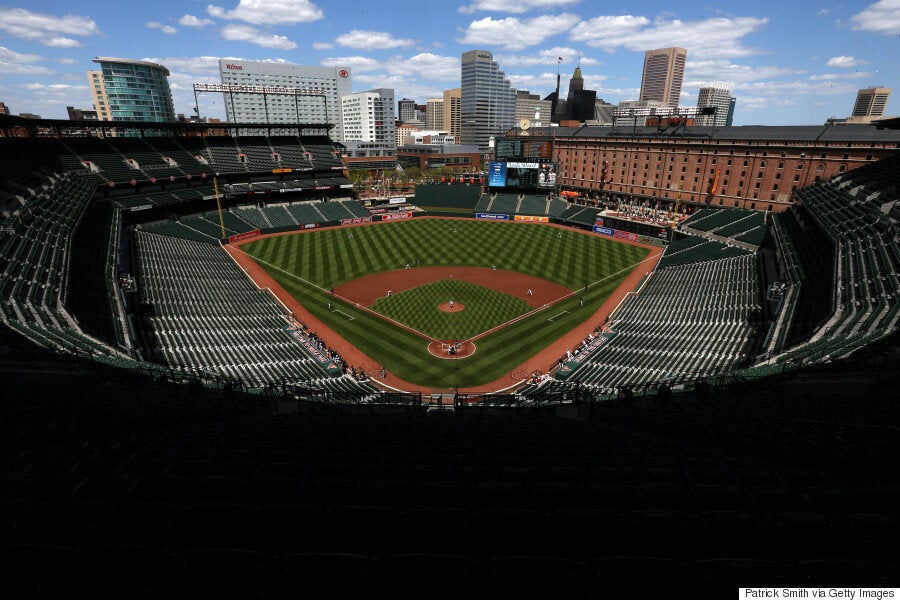 Baltimore : Voici de quoi a l'air un match de baseball professionnel devant zéro spectateur