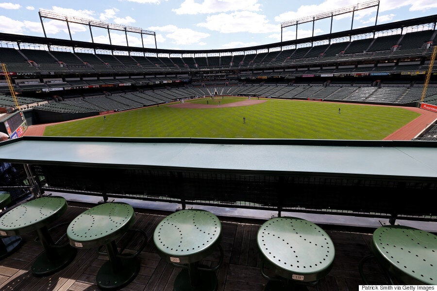 Baltimore : Voici de quoi a l'air un match de baseball professionnel devant zéro spectateur