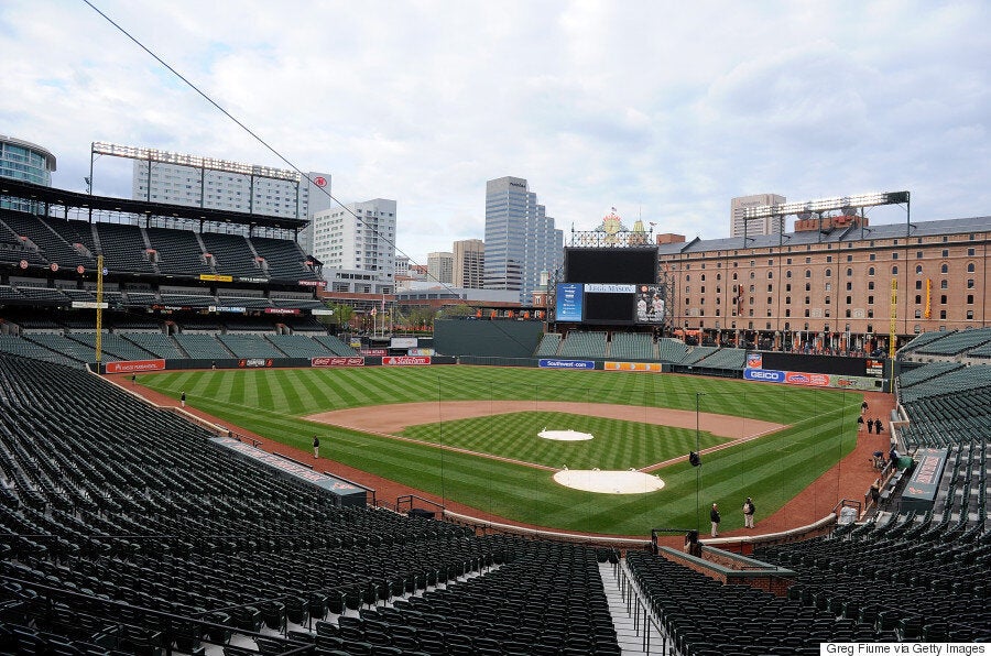 Baltimore : Voici de quoi a l'air un match de baseball professionnel devant zéro spectateur