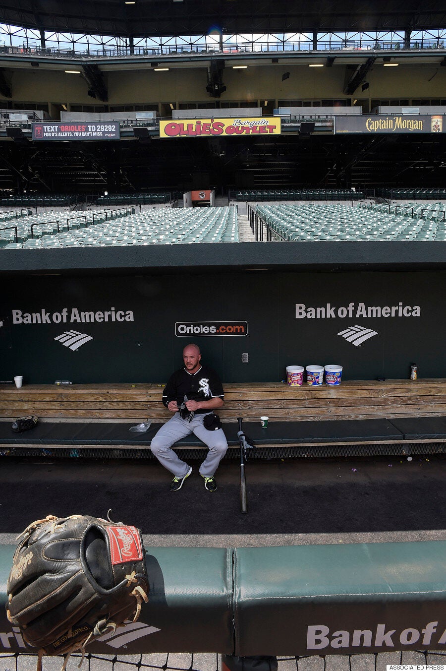 Baltimore : Voici de quoi a l'air un match de baseball professionnel devant zéro spectateur