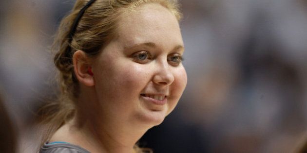 CINCINNATI, OH - NOVEMBER 02: Lauren Hill of Mount St. Joseph warms up before the game against Hiram at Cintas Center on November 2, 2014 in Cincinnati, Ohio. Hill, a freshman, has terminal cancer and this game was granted a special waiver by the NCAA to start the season early so she could play in a game. (Photo by Andy Lyons/Getty Images)