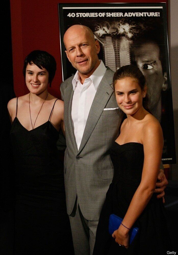 Bruce Willis et deux de ses filles