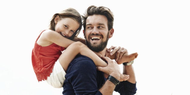 Portrait of father and daughter