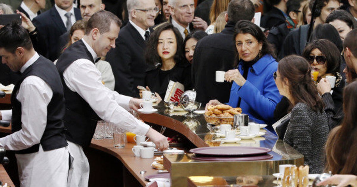 Karl Lagerfeld ouvre la brasserie Gabrielle sous la verrière du Grand