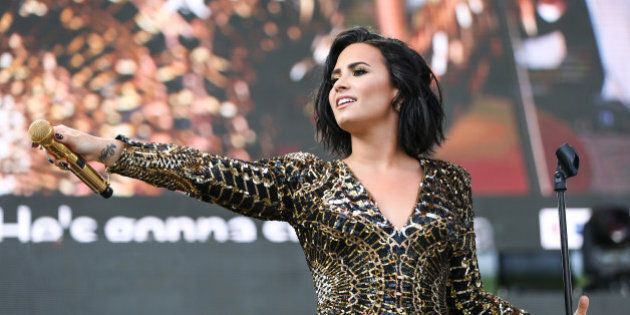 Demi Lovato performs at Wango Tango at StubHub Center on Saturday, May 14, 2016, in Carson, Calif. (Photo by Rich Fury/Invision/AP)