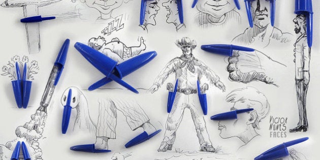 Cet artiste utilise des objets du quotidien pour en faire des illustrations