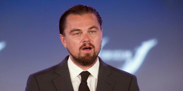 Actor Leonardo DiCaprio speaks at the second day of the State Department's 'Our Ocean' conference at the State Department in Washington, Tuesday, June 17, 2014. President Barack Obama is looking to create the largest marine preserve in the world by protecting a massive stretch of the Pacific Ocean from drilling, fishing and other actions that could threaten wildlife, the White House said. (AP Photo/Cliff Owen)