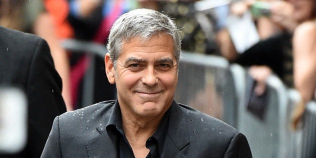 TORONTO, ON - SEPTEMBER 11: Producer George Clooney attends the 'Our Brand is Crisis' premiere during the 2015 Toronto International Film Festival at the Princess of Wales Theatre on September 11, 2015 in Toronto, Canada. (Photo by Jason Merritt/Getty Images)