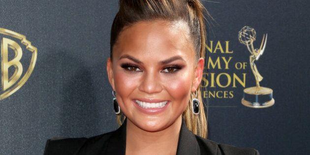 BURBANK, CA - APRIL 26: Model/TV personality Chrissy Teigen attends The 42nd Annual Daytime Emmy Awards at Warner Bros. Studios on April 26, 2015 in Burbank, California. (Photo by Frederick M. Brown/Getty Images)