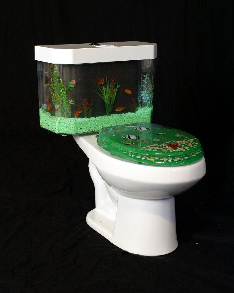 Fish 'n Flush Toilet Tank