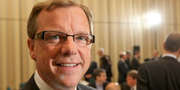 Brad Wall, premier of the province of Saskatchewan, poses during an Economic Club of Canada luncheon meeting in Toronto, Ontario, Canada, on Friday, Oct. 29, 2010. Wall discussed his decision to oppose the Potash Corp. of Saskatchewan Inc. takeover by BHP Billiton Ltd. Potash Corp., the world's largest fertilizer company, dropped the most in four months in New York on speculation the Canadian government will block BHP Billiton's $40 billion hostile takeover offer. Photographer Norm Betts/Bloomberg via Getty Images
