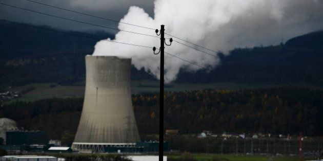 The Goesgen Nuclear Power Plant is seen on November 11, 2016 near Daeniken, Northern Switzerland.Swiss citizen will vote on November 28, 2016 on an initiative banning construction of nuclear power plants and limiting to 45 years the use of existing ones. / AFP / FABRICE COFFRINI (Photo credit should read FABRICE COFFRINI/AFP/Getty Images)