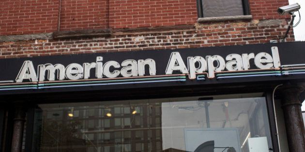 NEW YORK, NY - JUNE 19: An American Apparel store is seen on June 19, 2014 in New York City. American Apparel's board has voted to remove the company's controversial CEO, Dov Charney. (Photo by Andrew Burton/Getty Images)