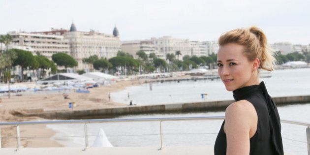 CANNES, FRANCE - OCTOBER 06: Karine Vanasse attends 'Blue Moon' photocall on La Croisette on October 6, 2015 in Cannes, France. (Photo by Tony Barson/WireImage)