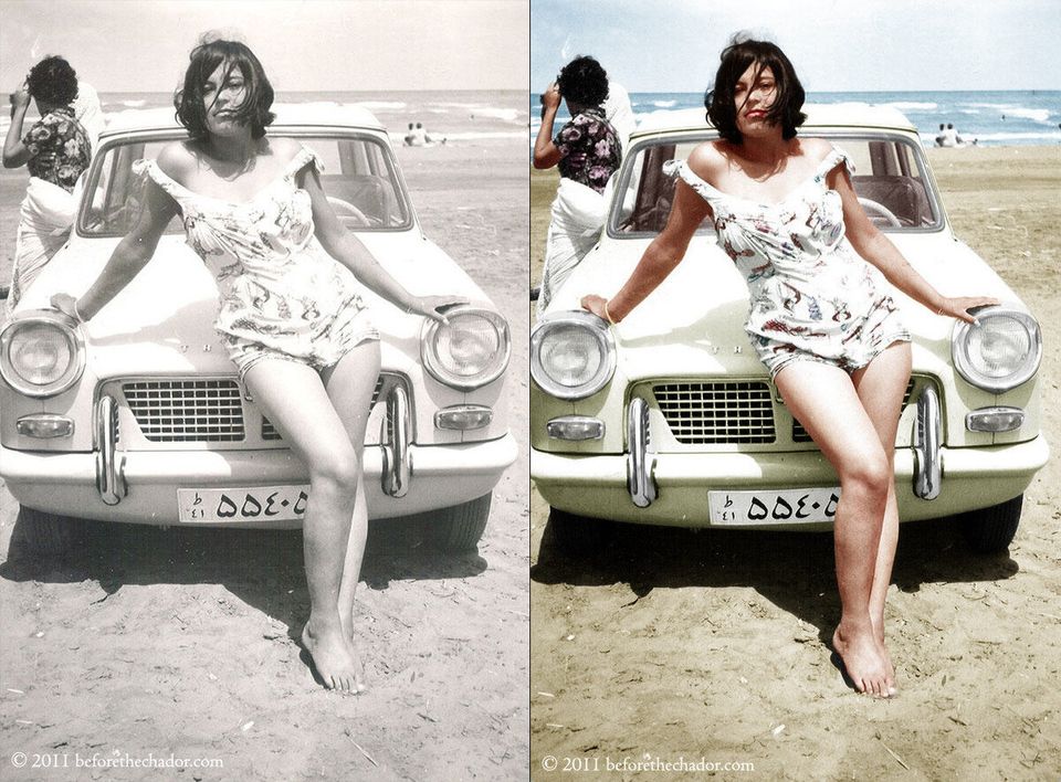 Jeune femme iranienne des années 1960