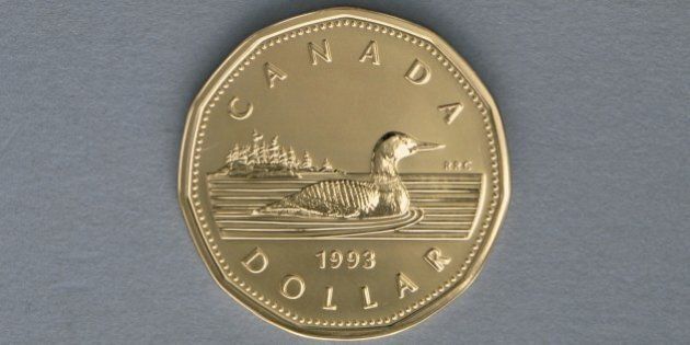1 dollar coin, 1993, reverse, Great northern loon (Gavia immer). Canada, 20th century.